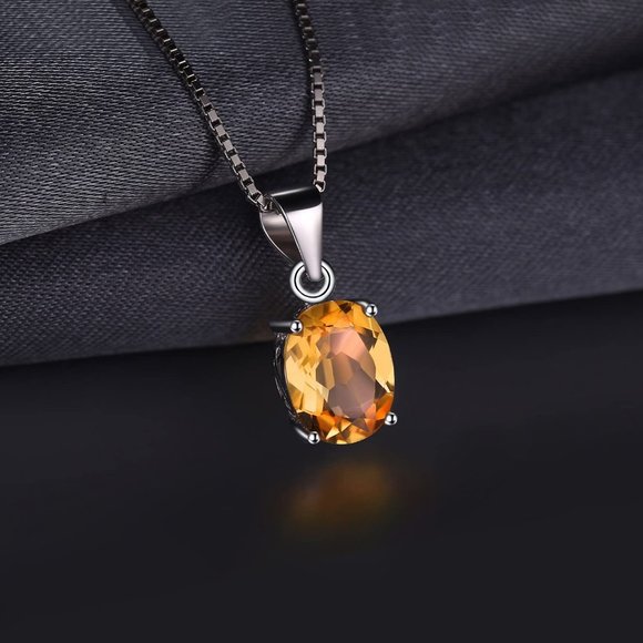 Jewelry - 💛 1.77ct Citrine Pendant - 925 Sterling Silver